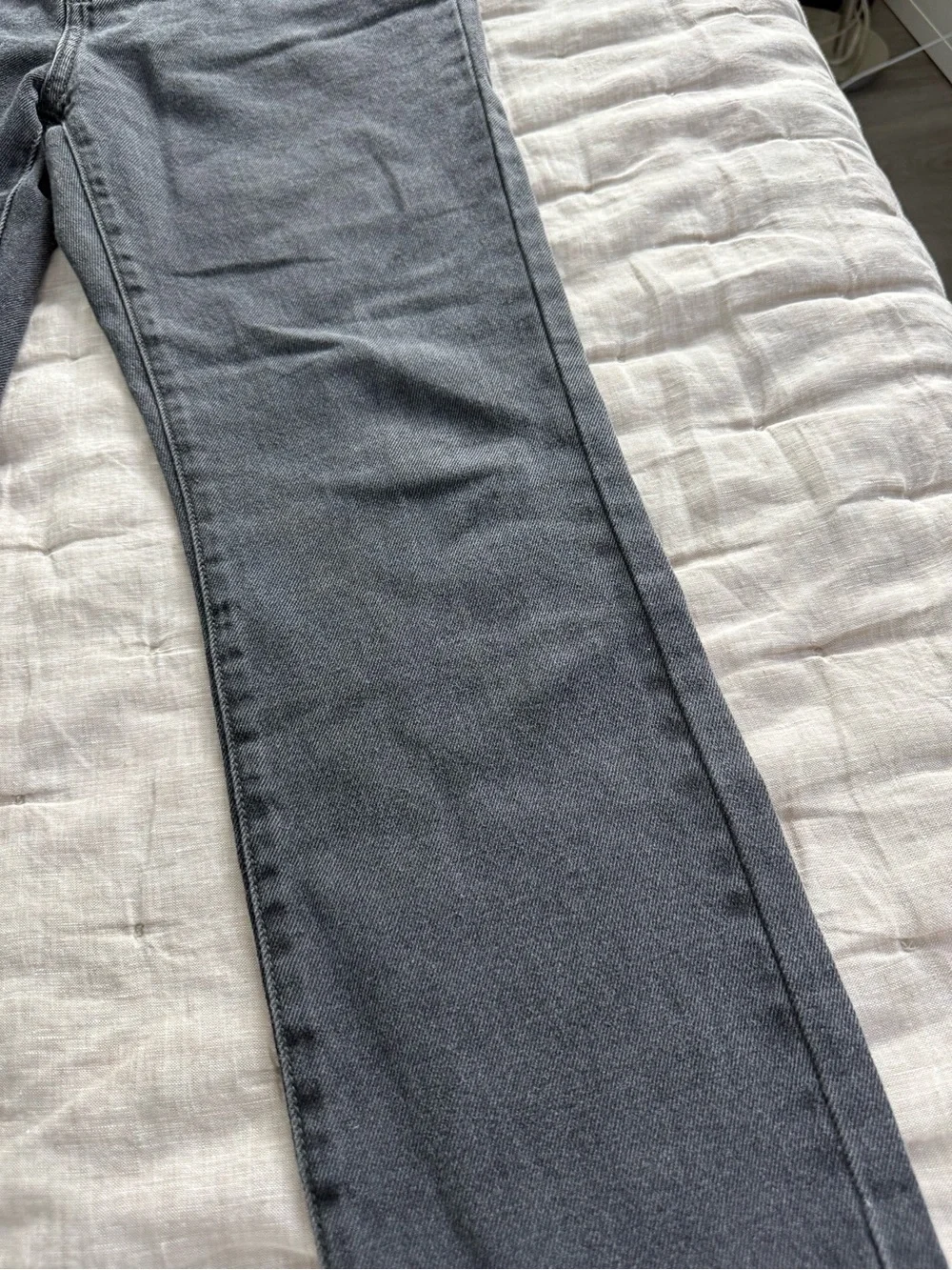 One Teaspoon Stixx Low Waist Slim Straight Leg Denim Jeans Washed Black Size 28